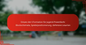 Einsatz der I-Formation für Jugend-Powerläufe: Blockschemata, Spielerpositionierung, defensive Lesarten