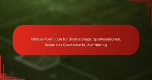 Wildcat-Formation für direkte Snaps: Spielvariationen, Rollen des Quarterbacks, Ausführung
